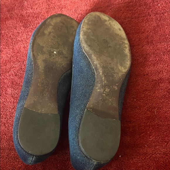 Tory Burch Quinn Ballet Flats Denim Navy - Picture 7 of 8